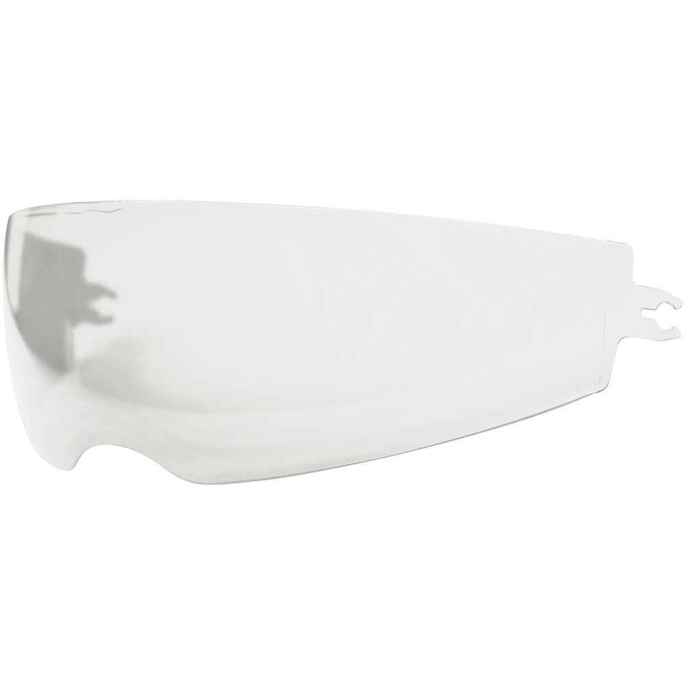 Clear plastic visor on a white background
