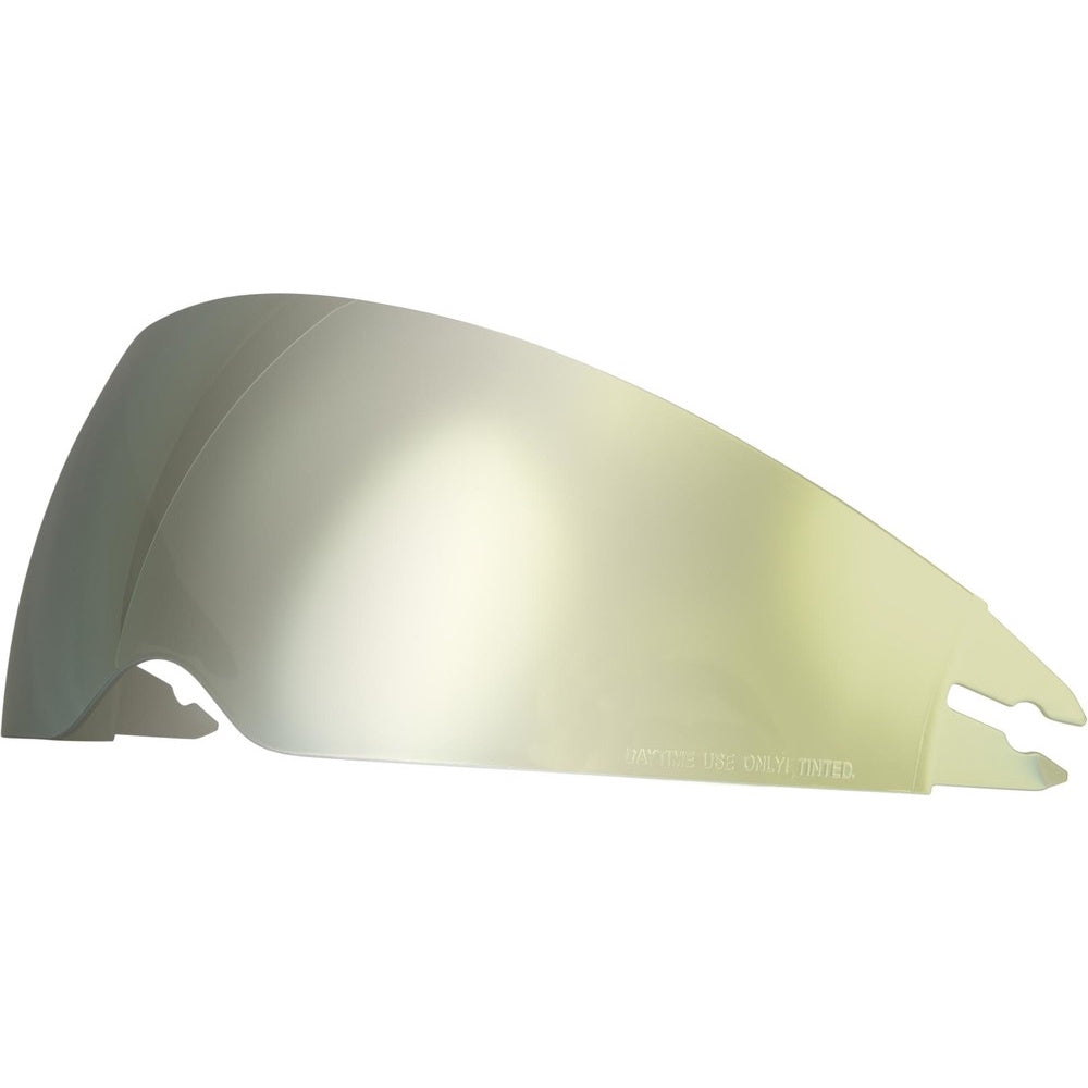 Beige motorcycle visor on a white background