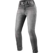 Gray jeans on a white background