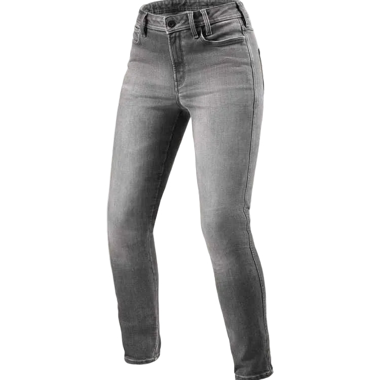 Gray jeans on a white background