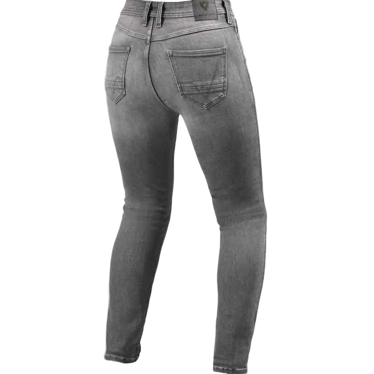 Gray jeans on a white background