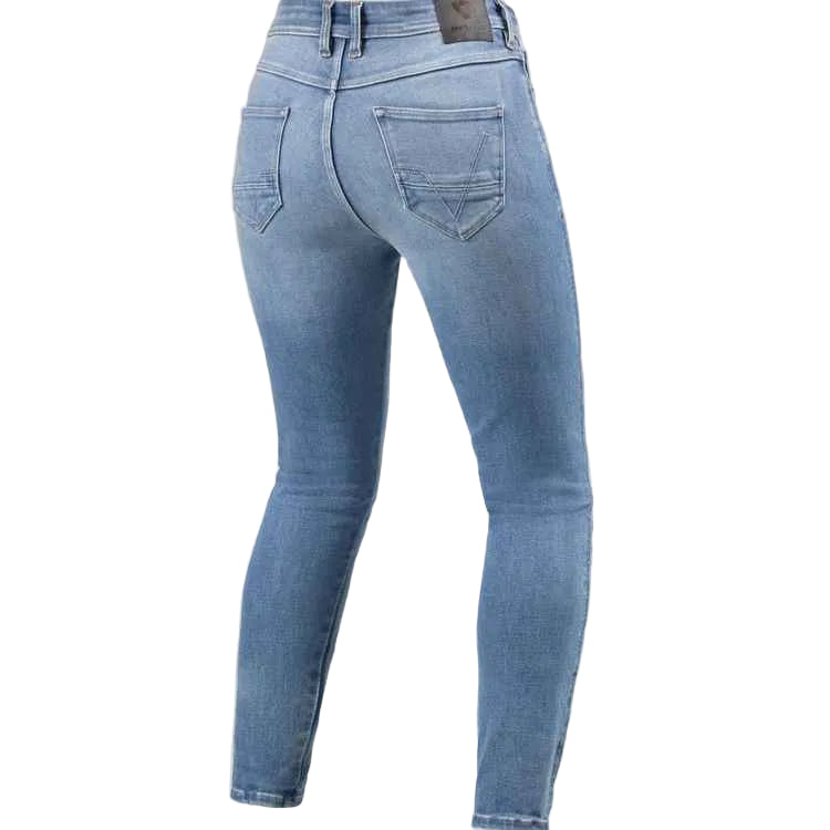 Blue jeans on a white background