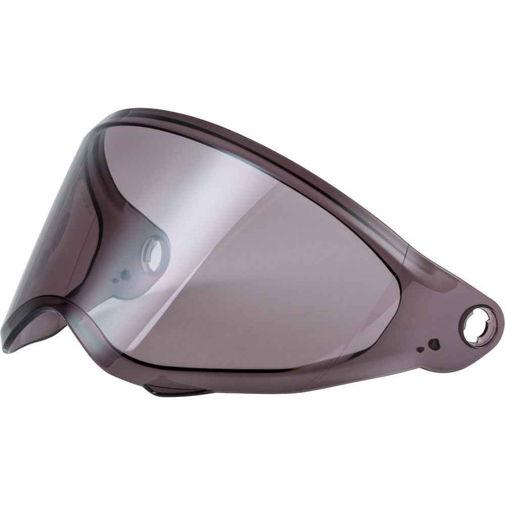 Motorcycle helmet visor on a white background