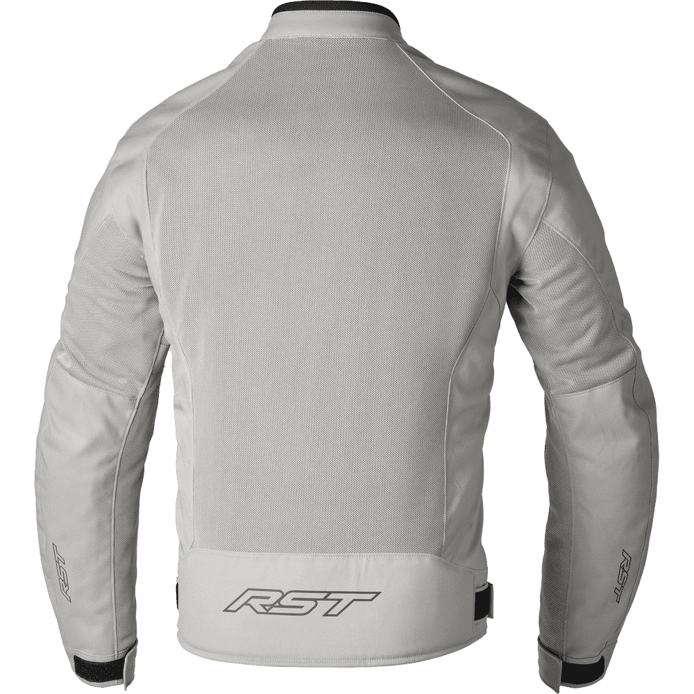 Rear view of the Rst Spectre Air D3o Ladies Jacket Textile in silver