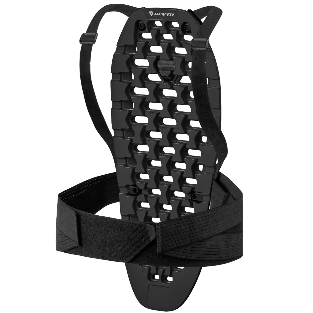back protector with black straps on a white background