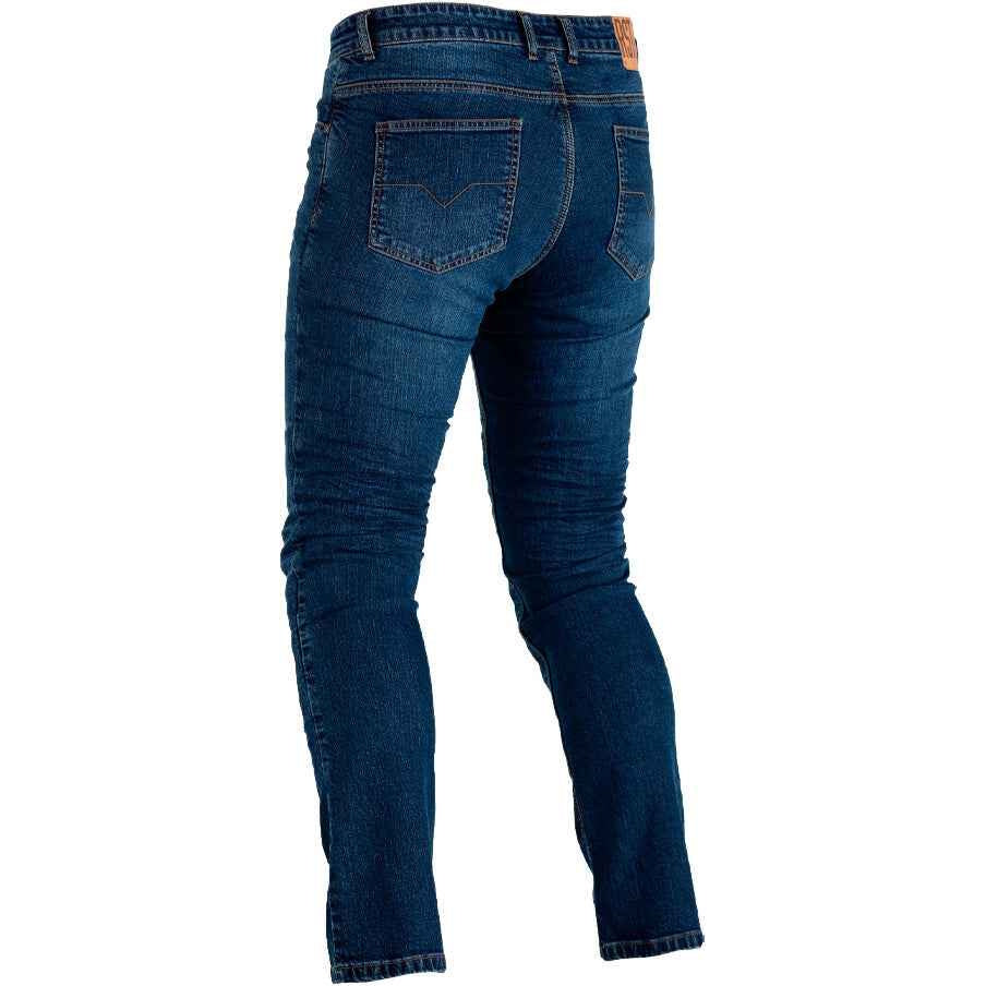 Blue jeans on a white background