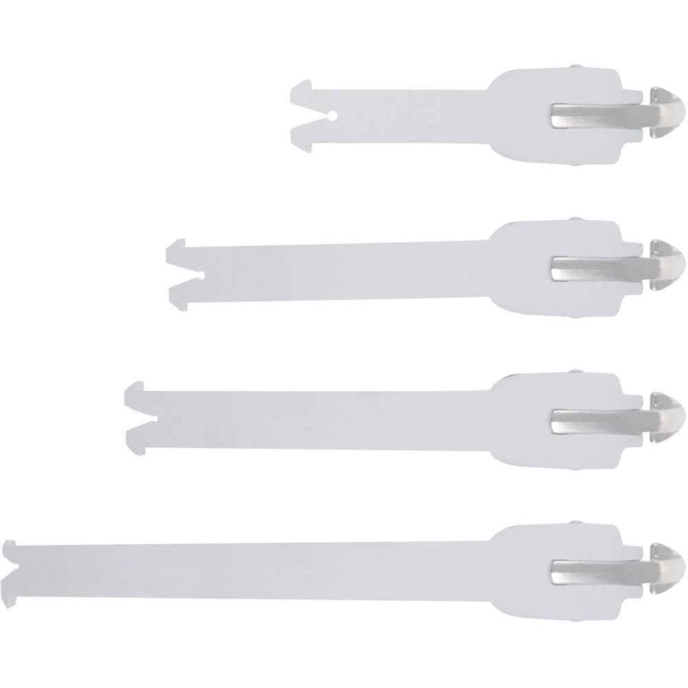 White Motorcycle Boot straps