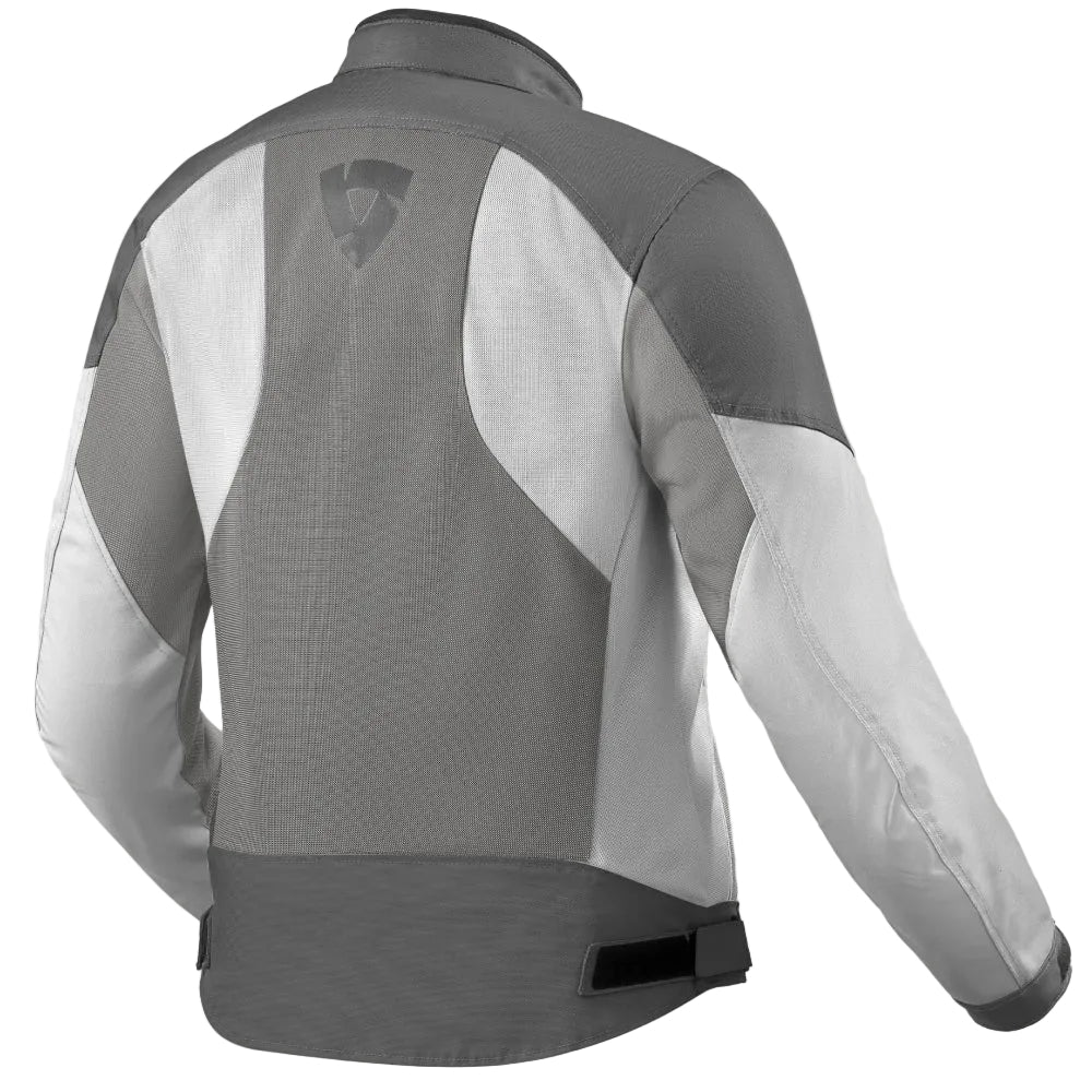 Gray and black jacket on a white background