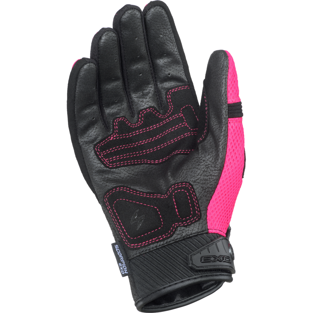 Black and pink glove with brand logo on a white background