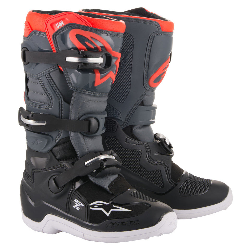 YOUTH TECH 7S BOOTS GREY/RED